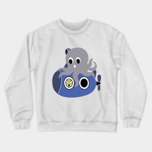 Octopus hugs Submarine Crewneck Sweatshirt